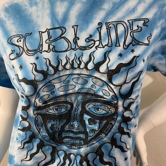𝅺SUBLIME T-Shirt "Classic Sun" Blue Tie Dye - Picture 4 of 10